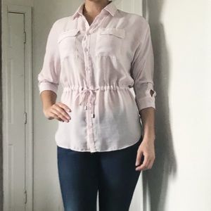 A|X Pale Pink Lightweight Blouse